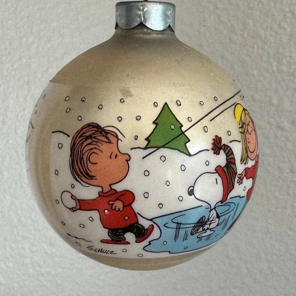 Hallmark Vintage Peanuts Charlie Brown Christmas 1977 X2